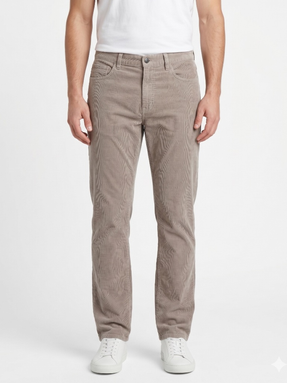 Vineyard Vines Men's 5-Pocket Corduroy Pants Size 34x32 Gray Taupe Clean